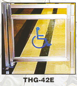 Designed to be used with an access control system, generally in conjunction with waist-high access control turnstiles 